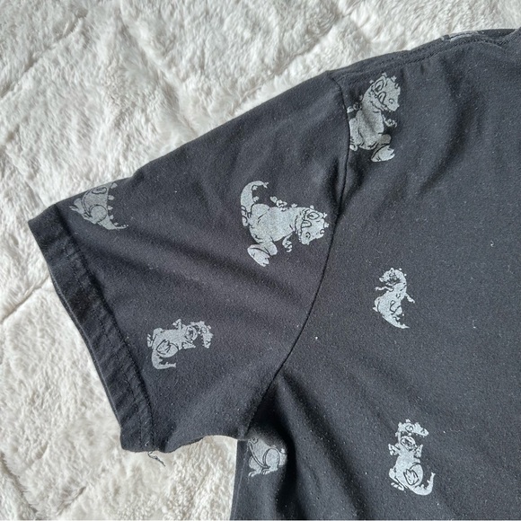 Hot Topic | Rugrats Reptar Embroidered Patch T-Shirt | Size Extra Small - Picture 4 of 9